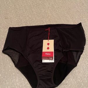 Thinx Black Hi-Waist Leakproof Panties